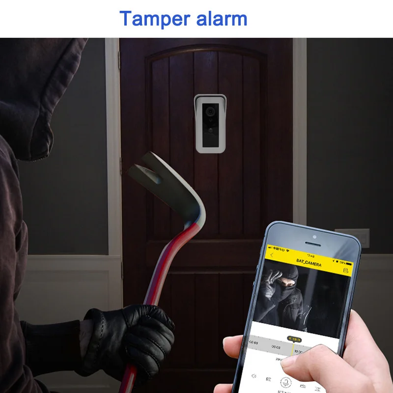 

Wireless IP Video Intercom Smart WI-FI Door Bell Camera Night Vision Two-way Audio Doorbell UY8