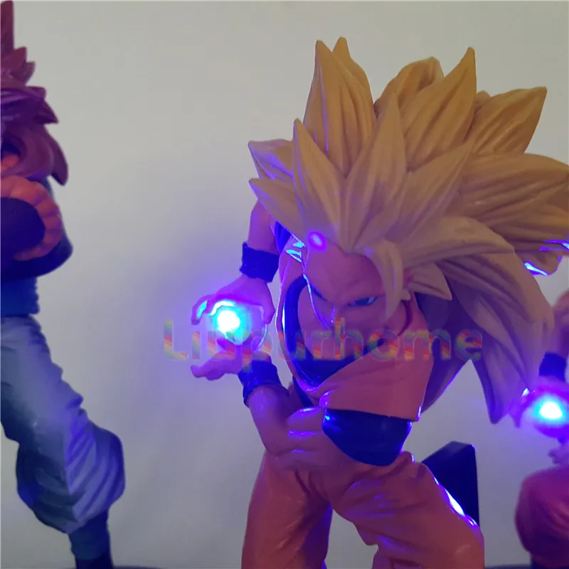 Красный Dragon Ball Z лампа Luminaria светодио дный светодиодные ночники аниме Dragon Ball Супер Гоку Супер Saiyan 4 Lampara комнаты декоративное освещение - Испускаемый цвет: Красный