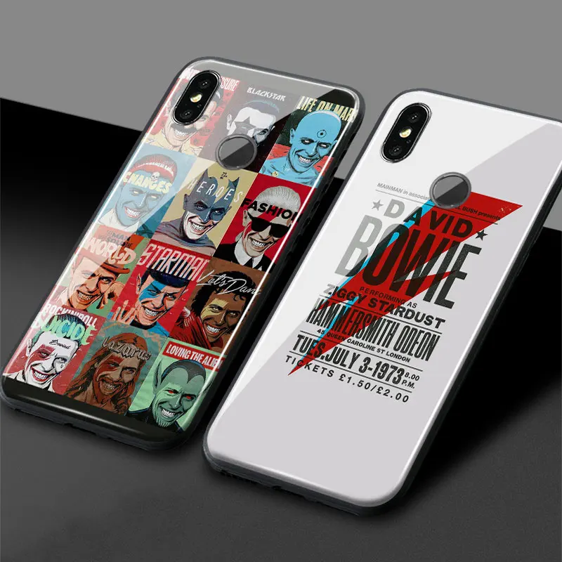 Модный мягкий силиконовый чехол David bowie из закаленного стекла для Xiaomi Mi 6 8 9 SE Mix 2 2S 3