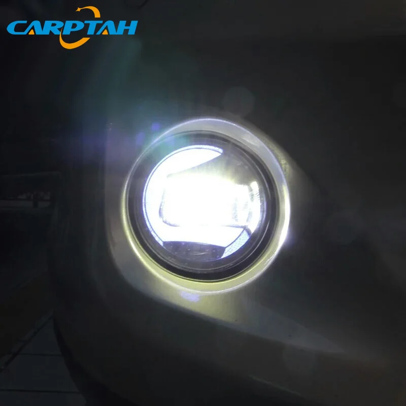 CARPTAH противотуманная фара светодиодный автомобильный светильник дневного DRL 2 в 1
