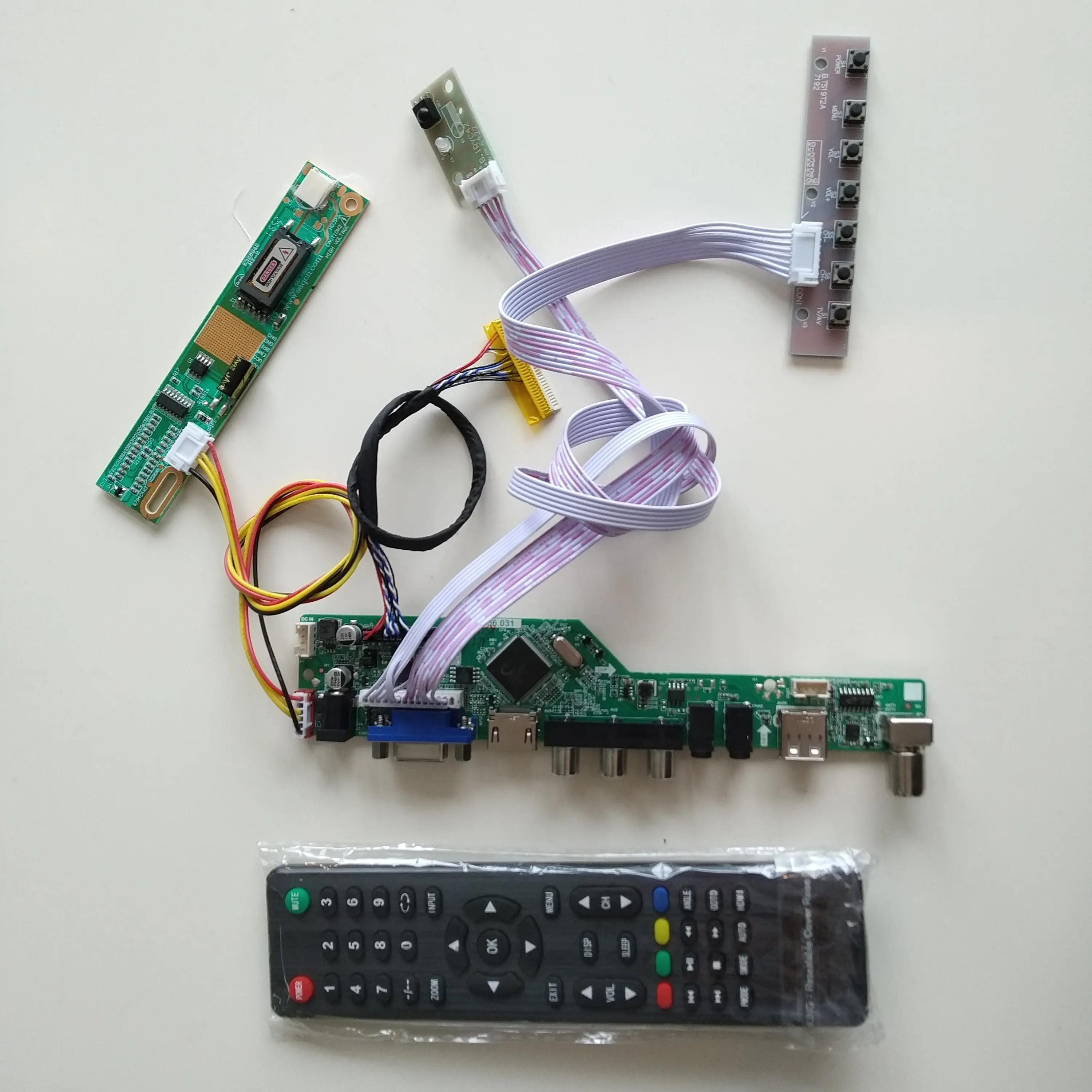 Плата контроллера комплект ТВ DVI VGA lcd tv 56 USB AV Аудио RF HDMI для LP171WP4(TL)(B3)/(TL)(B4) 1440X900 панель монитора
