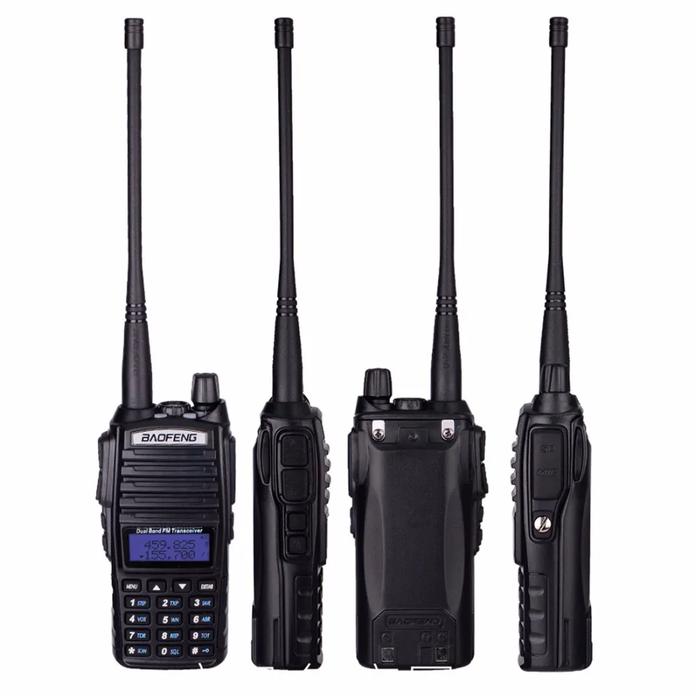 2 шт. Baofeng UV-82 портативная рация UV82 двухсторонняя радио двойная PTT Ham CB радиостанция