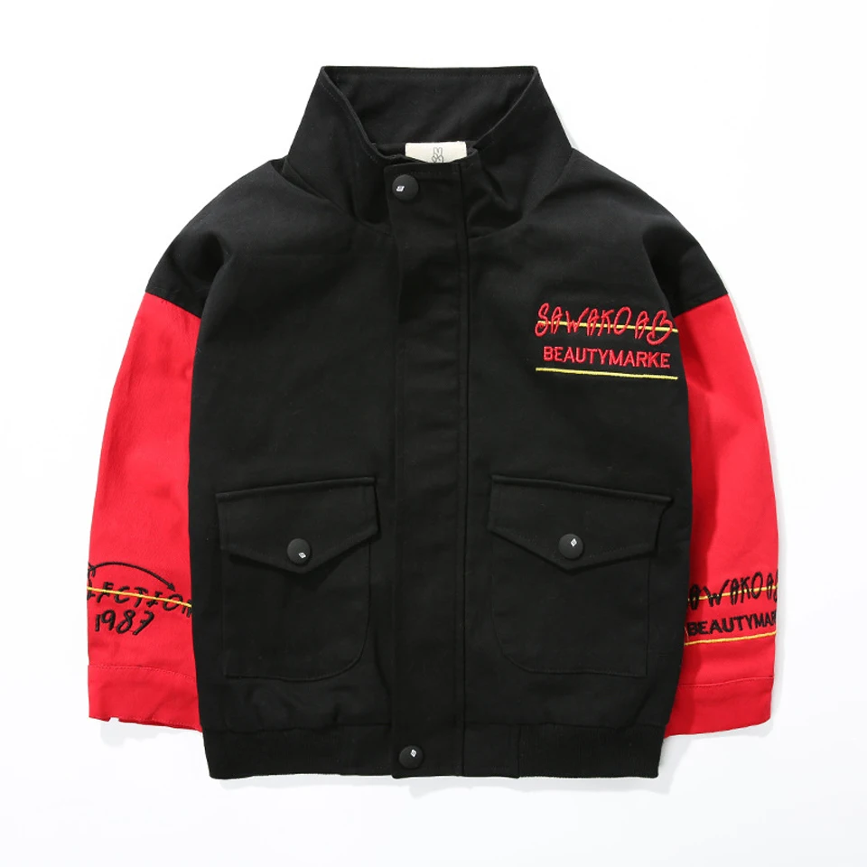 Модная весенняя куртка для мальчиков пальто и куртки детей осень 2018 брендовая