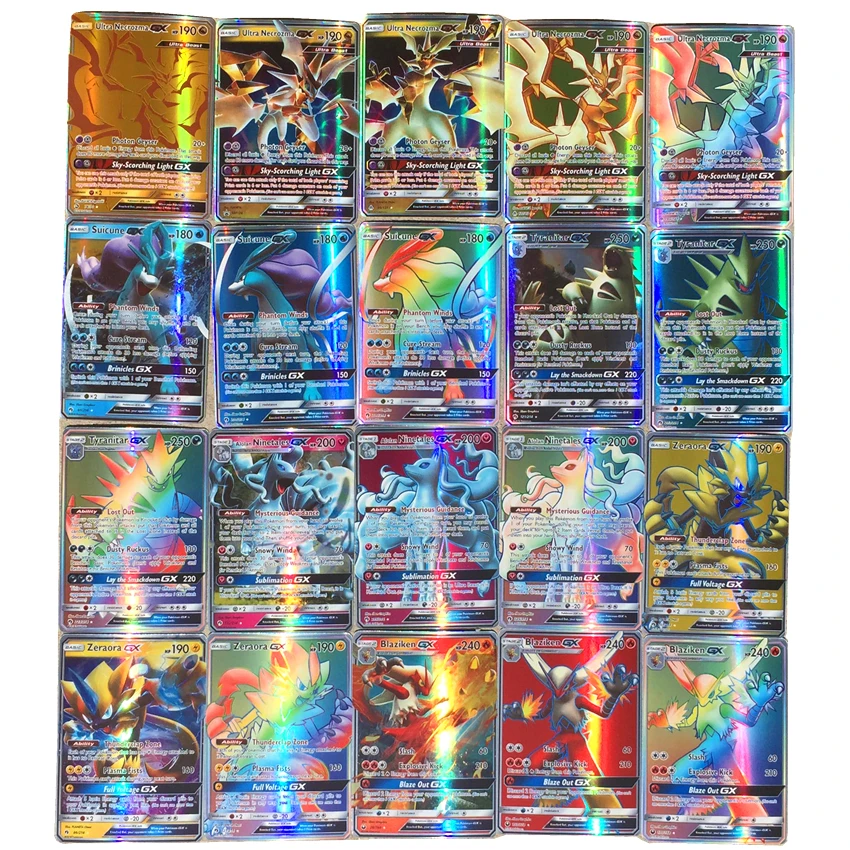 20 100 200 шт Сияющие карты для GX MEGA EX карточные игрушки для торговых игр коллекция битва карт детская игрушка подарок