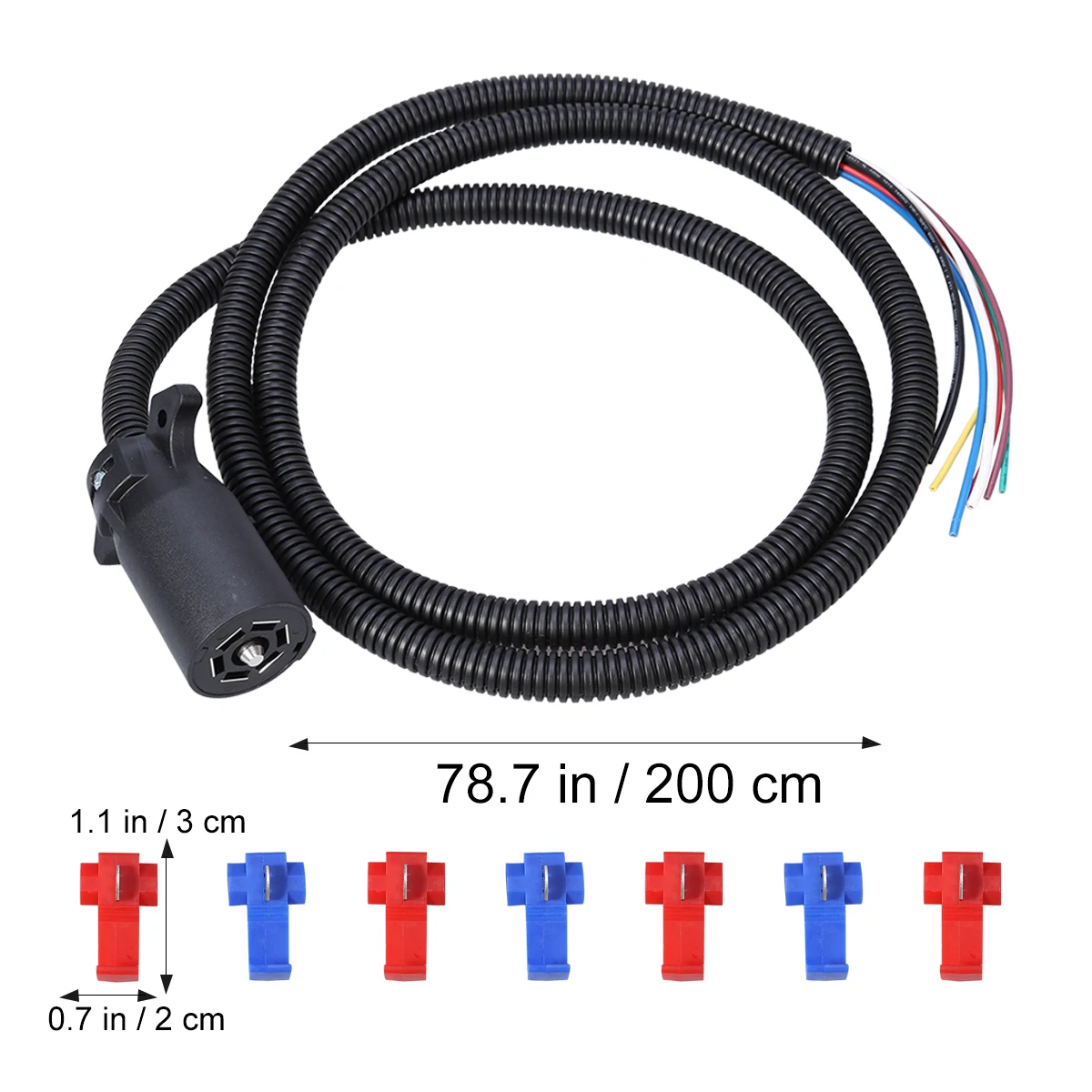 Прочный 2 м 7 способ соединитель штепсельная розетка провода трейлер проводка