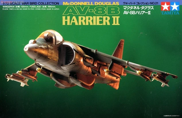 AV-60721 1/72 8 b harrier вертикального взлета самолет и посадки истребитель