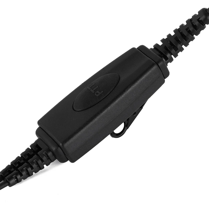 Для BAOFENG двухстороннее радио 2 Pin K-Plug гарнитура наушники с двойной кнопкой PTT UV-5R