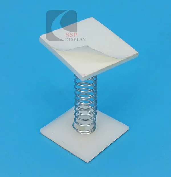 Пластиковая поп вывеска на обеих квадратных клейких лентах с пружиной в середине