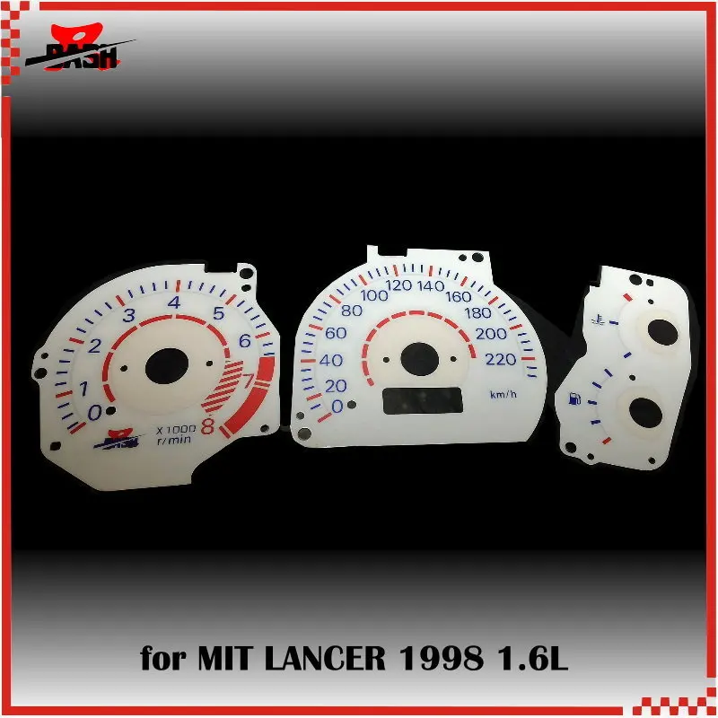 DASH EL свечение Калибр для Lancer 1998 1.6L обратное свечение белое лицо синий зеленый Освещение
