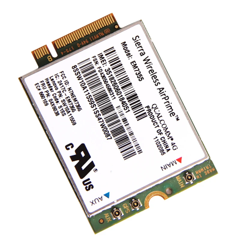 Sierra Gobi5000 EM7355 LTE 4G WWAN FRU 04X6038 NGFF Wifi Card For Lenovo T440 X240 W540 T440P T431S