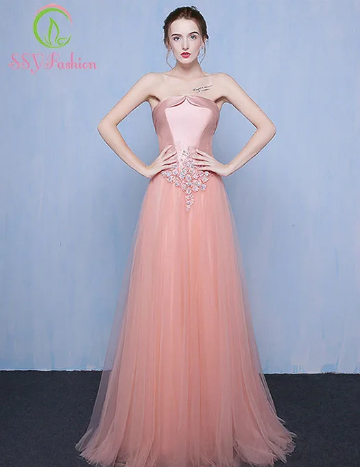 Ssyfashion сексуальное вечернее платье без бретелек в Карамельный цвет с цветком и