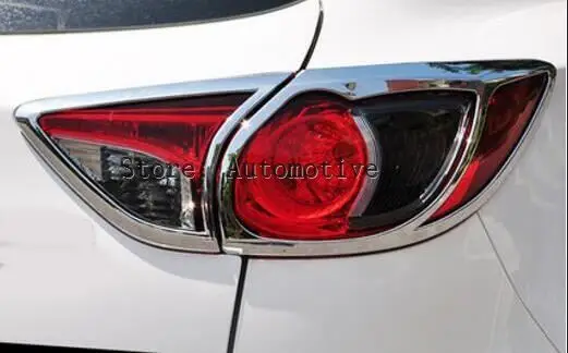 

Chrome Rear Tail Light Lamp Cover Trim Fit For Mazda CX-5 2012 2013 2014 2015 2016 Taillight Molding Garnish Surround Frame