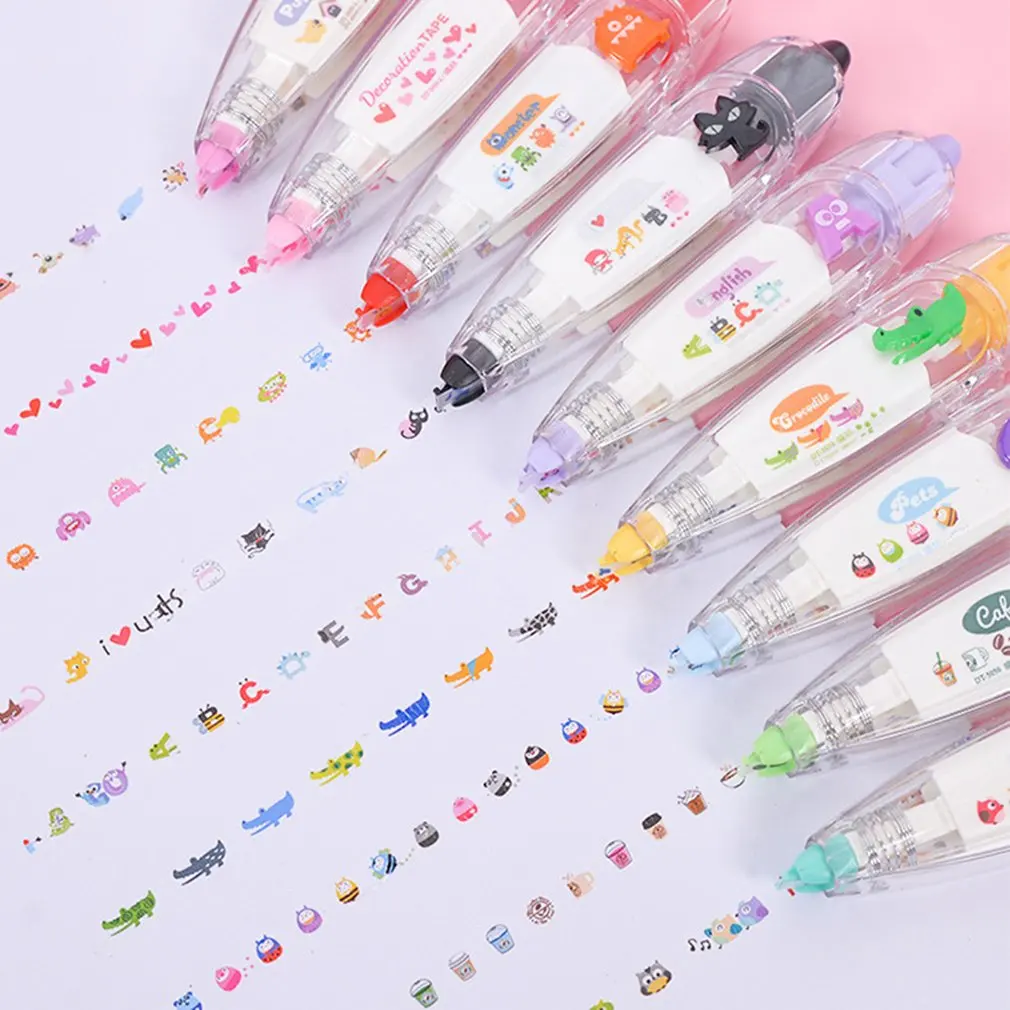 Creative Decorative Stationery Push Correction Tape Lace For Key Tags Student School Supplies Convenient | Канцтовары для офиса и