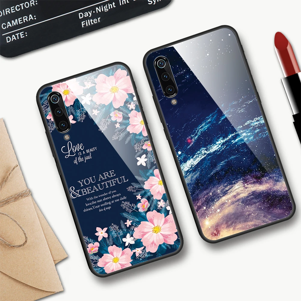 Чехол для Samsung A50 чехол A30 A70 Роскошный Жесткий стеклянный Galaxy M20 A20 A10