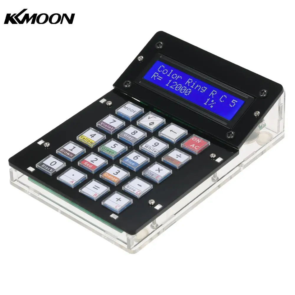 KKmoon DIY Калькулятор Счетчик комплект с акриловый чехол ЖК дисплей Дисплей