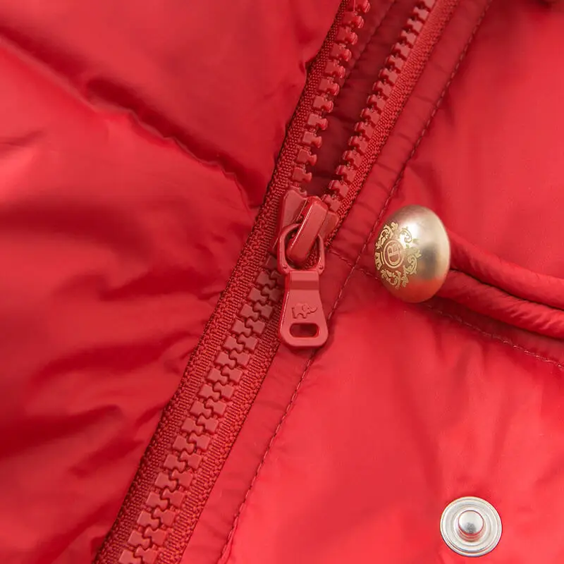 Детская куртка с длинным рукавом на белом утином пуху | Мать и ребенок