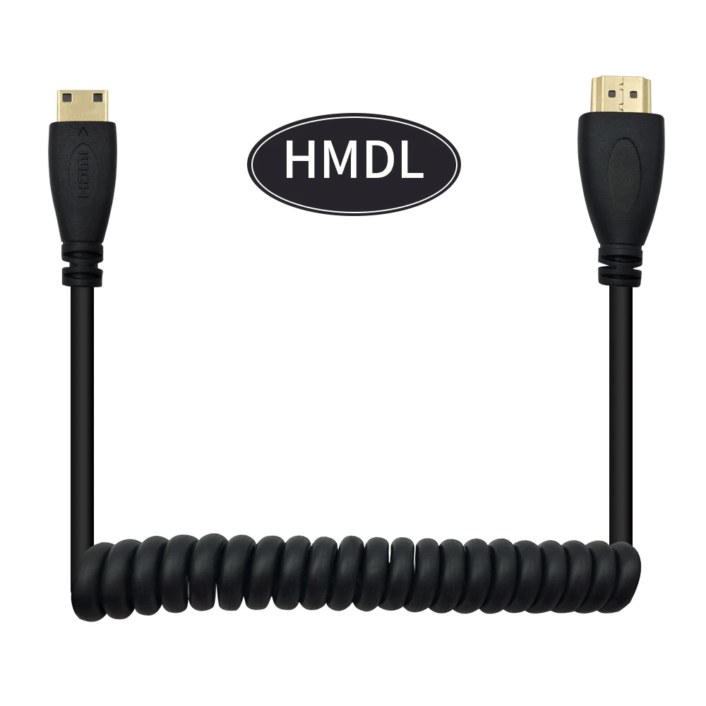 DANSPEED 10 футов 3 м HDMI к кабель 1080P HDTV Mini Соединительный спиральный HEC шнур|3m hdmi|mini hdmihdmi