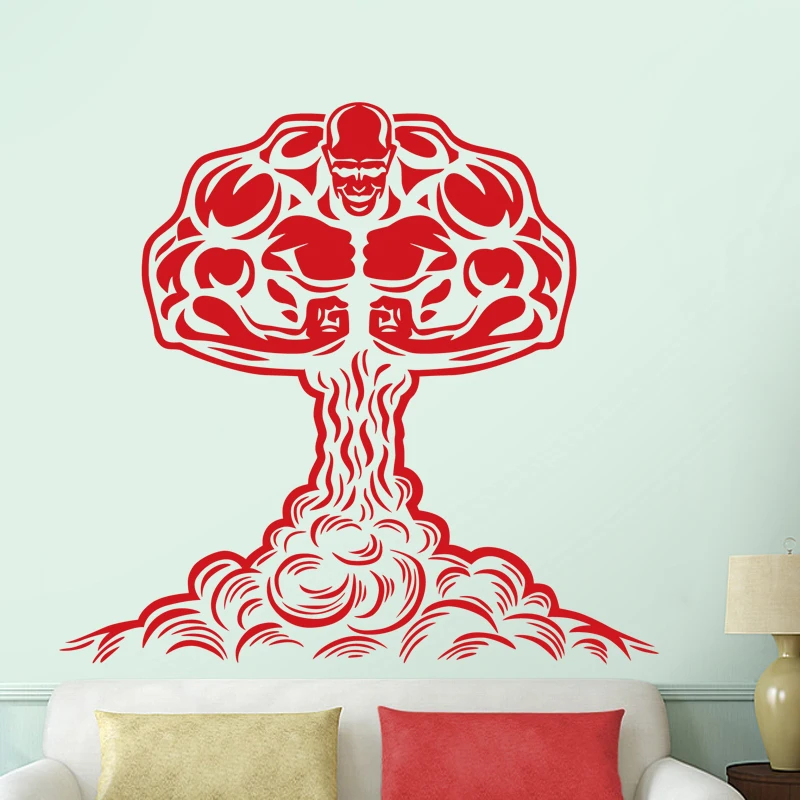 Фитнес наклейка тренажерный зал Стикеры Бодибилдинг Плакаты виниловые