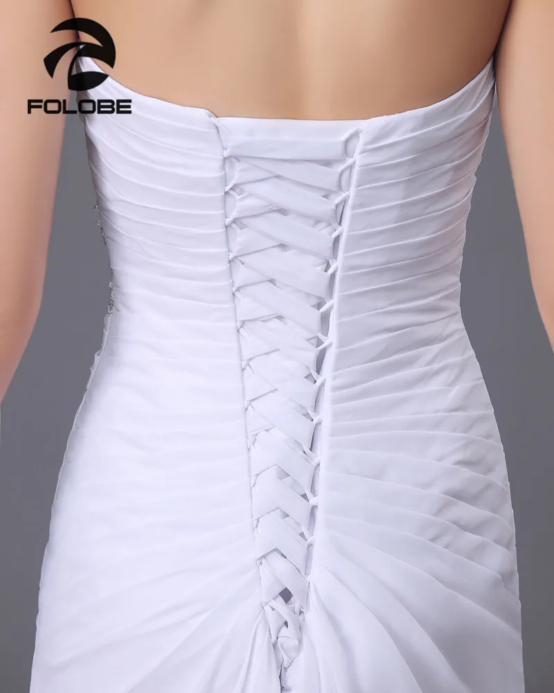 Vestido De Casamento индивидуальный заказ белый/слоновая кость шифон Аппликация