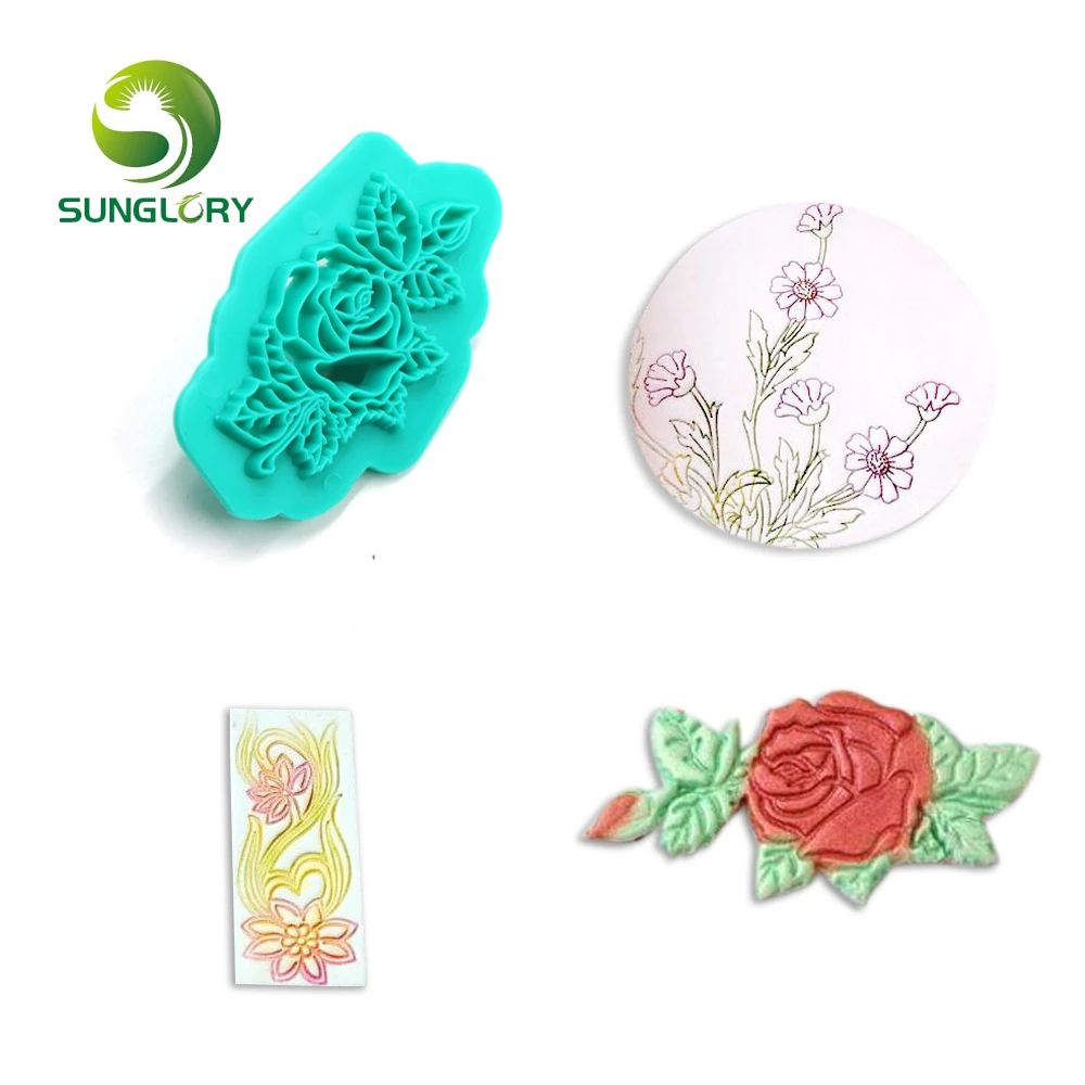 3 шт. резак для печенья в виде цветка Пластиковая форма выпечки помадки DIY