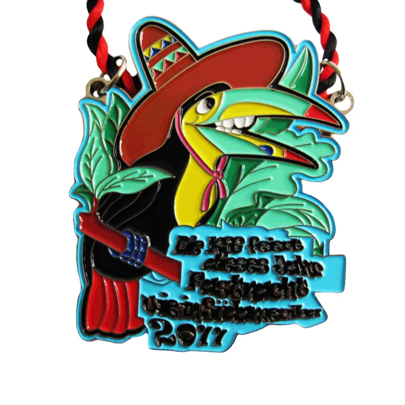 

Customized 3D Die Casting Zinc Alloy Canada Souvenir Antique Silver Enamel Award Medal