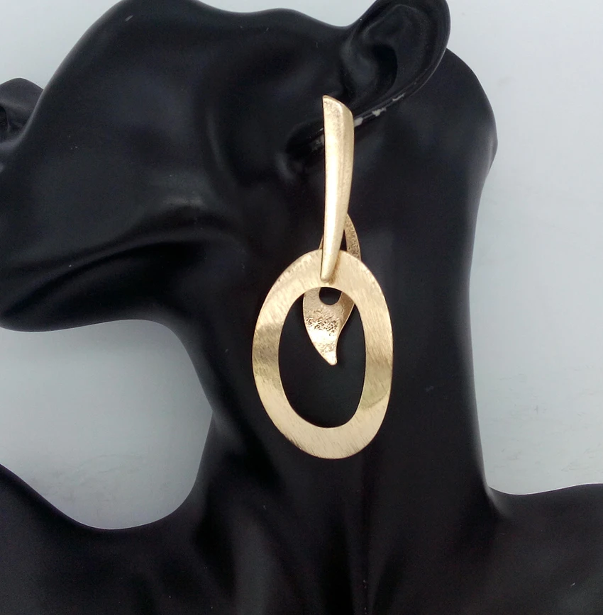 AMORUI Femme в стиле &quotхип хоп&quot золотой большие длинные пикантные заниженной линией