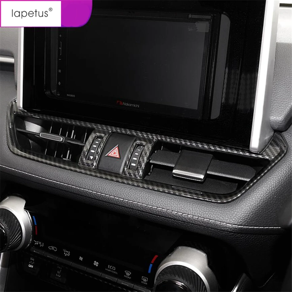 

Lapetus Accessories For TOYOTA RAV4 RAV 4 XA50 2019 2020 2021 ABS Center Air Conditioning AC Outlet Vent Molding Cover Kit Trim