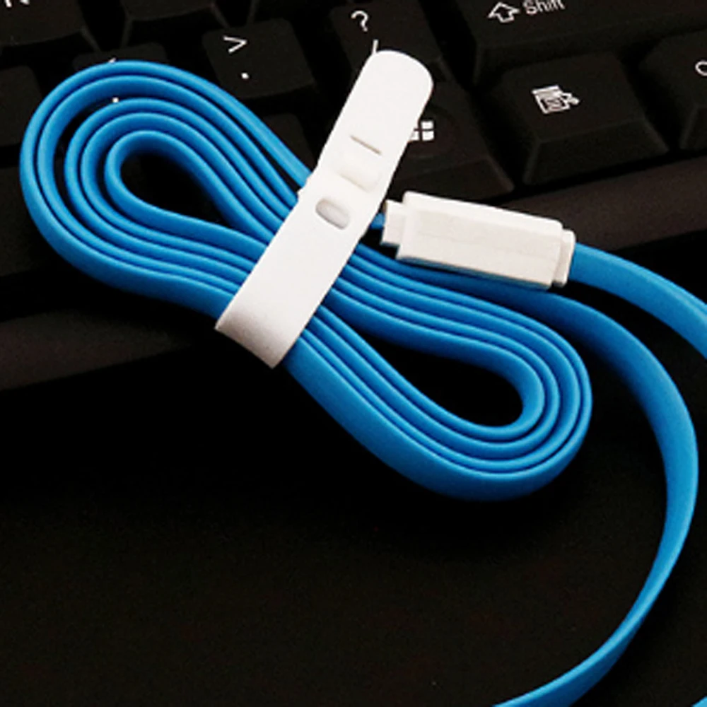 100 шт. 3 в 1 кабель для зарядки USB передачи данных PVC плоский Micro Type C 8 pin быстрой