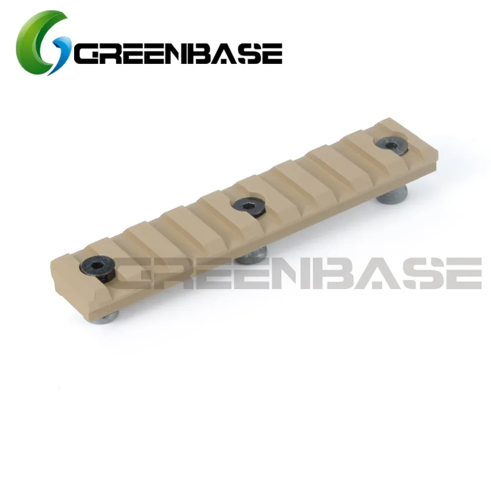 Greeenbase Keymod Rail 9 ячеек система защиты рук 95 мм рельсовая база для NSR 20 алюминиевая