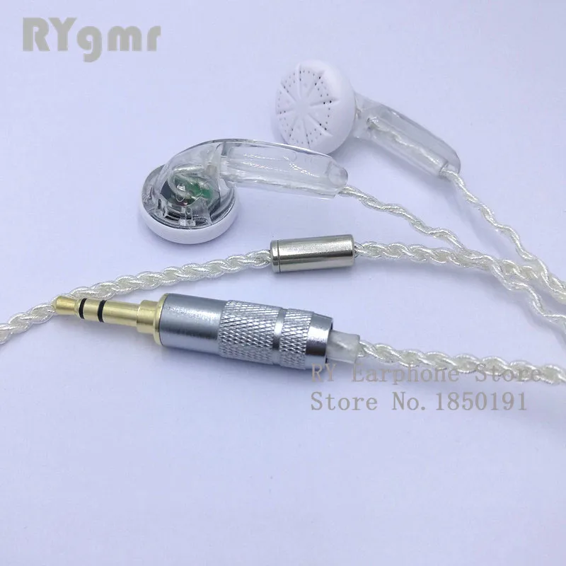 RY4S оригинальные наушники-вкладыши 15 мм качество музыки звук HIFI наушники(MX500 стильные наушники) 3,5 мм прозрачные наушники