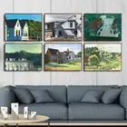 Домашний декор, художественные настенные картины для гостиной, искусственные картины, американский Эдвард Хоппе, накидка, закат трески