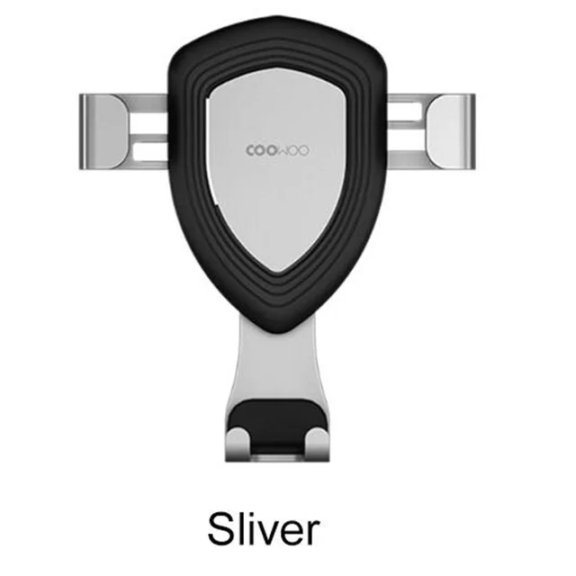 Silver Xiaomi Mijia COOWOO умный автомобильный держатель с зажимом с датчиком тяжести, управление одной рукой, многофункциональное устройство, совместимое с воздухом OutletD5 - Цвет: Silver
