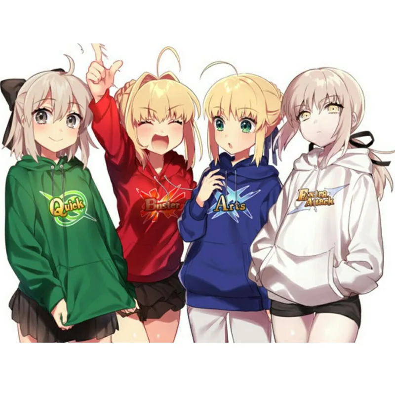 Женское флисовое пальто fate grand order пуловер с капюшоном и звездами 2019 | Мужская