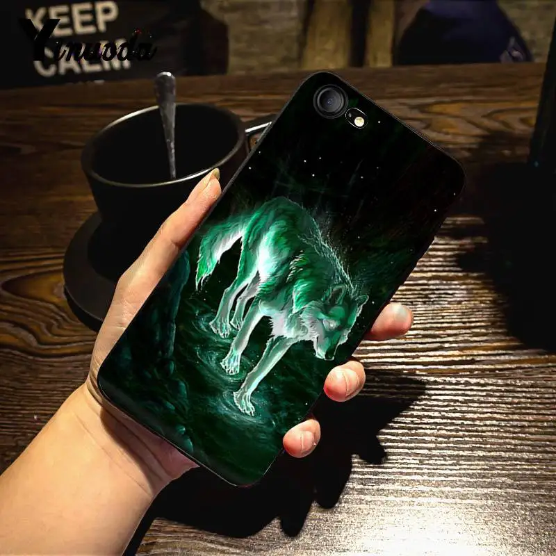 4 Yinuoda свирепый Волк и тигр Coque Shell DIY красочный чехол для телефона для iPhone 7X6 6S 8 Plus 5 5S SE 5C 11 11pro 11promax - Цвет: 4
