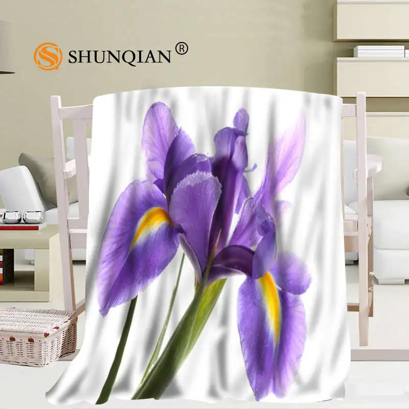 Заказное Радужное одеяло с изображением цветов мягкое самодельное украшение для