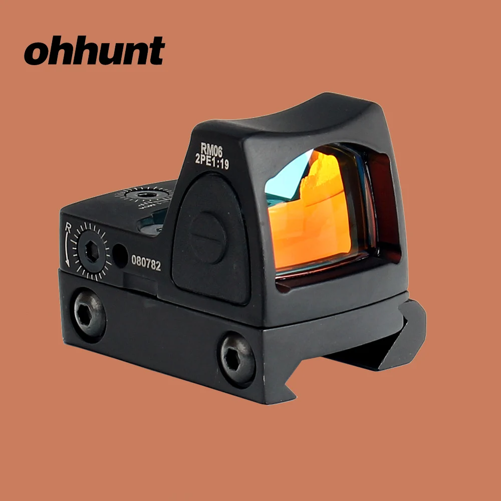 Ohhunt тактический мини прицел 1X с красной точкой прицельное Крепление Пикатинни