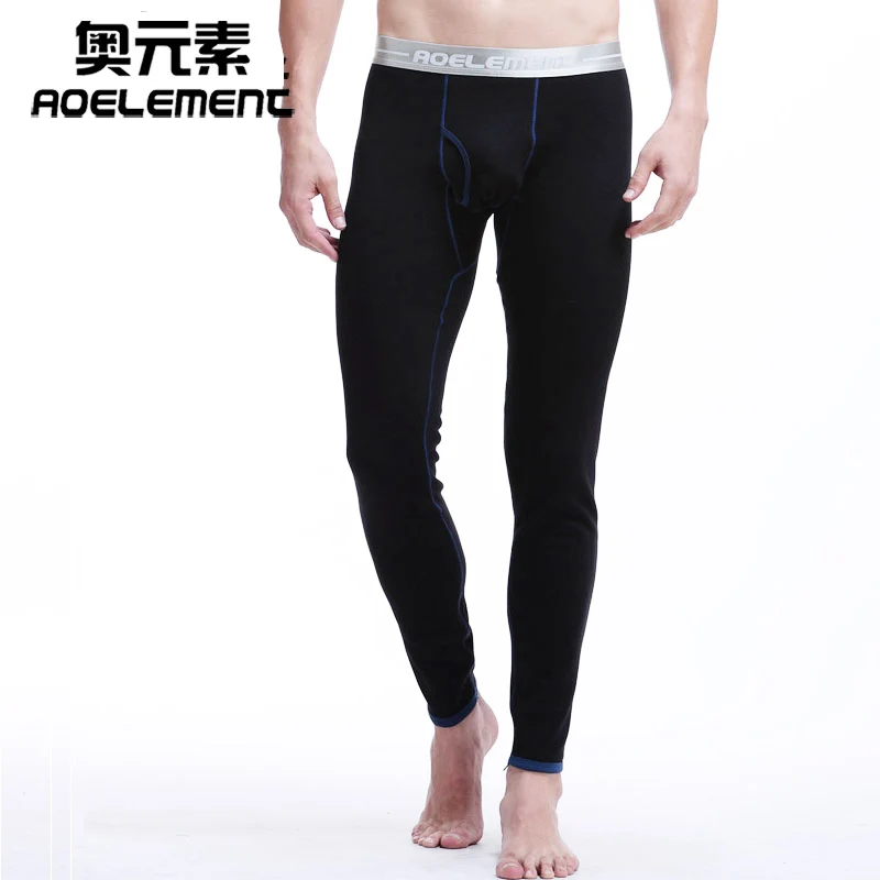 Мужские теплые осенние брюки тонкие утепленные шерстяные зимние штаны леггинсы