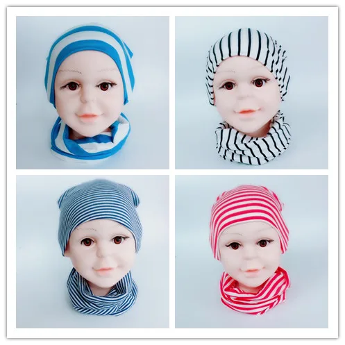 Новинка Летняя вязаная шапка в красно-белую полоску для маленьких женщин и мам