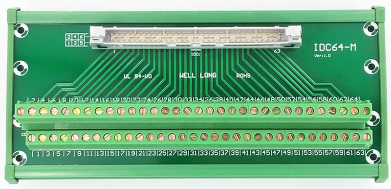 IDC-64 DIN Rail Mounted Interface Module. | Terminal Blocks