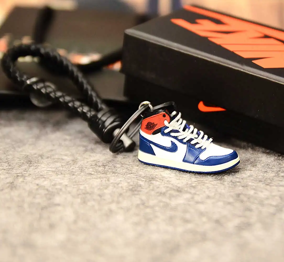 Air Jordan II Ретро креативный кулон 3d мини-кроссовки брелок стерео Баскетбольная обувь модель автомобиля пара кукла аксессуары