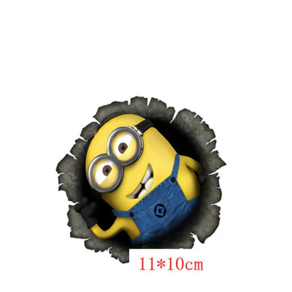 Стикер для автомобиля с милым мультяшным рисунком из мультфильма Despicable Me клей