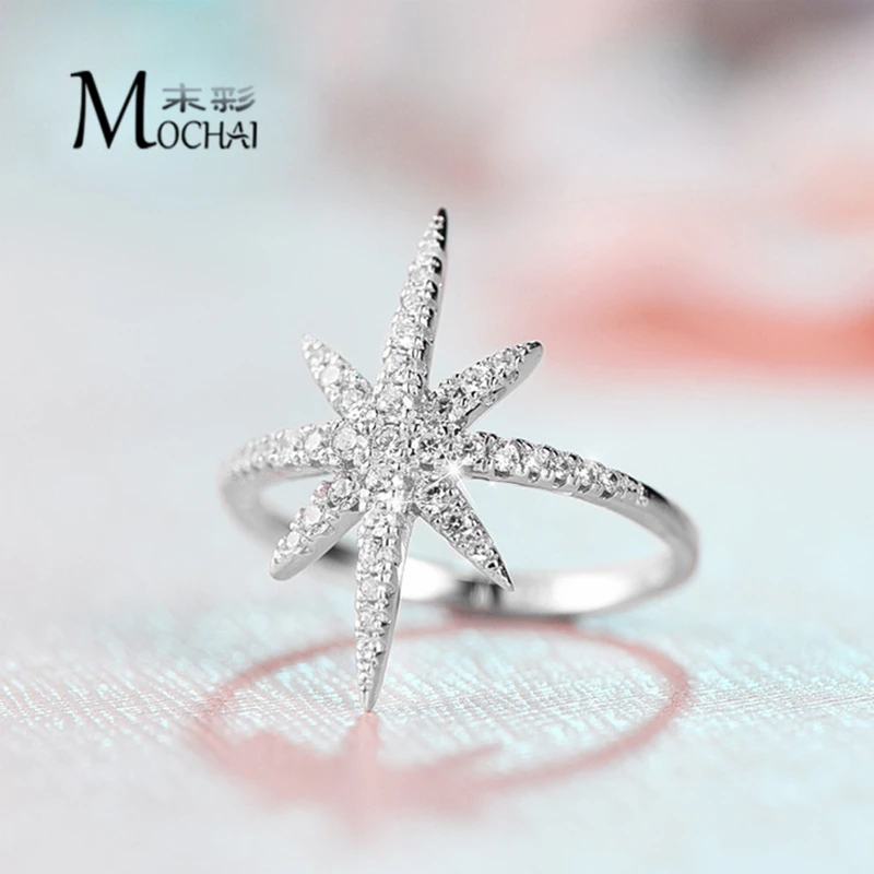 Europe And The United States Trend Rice Word Star Ring Female Models Fashion Wild Six-Pointed Jewelry ZK40 | Украшения и