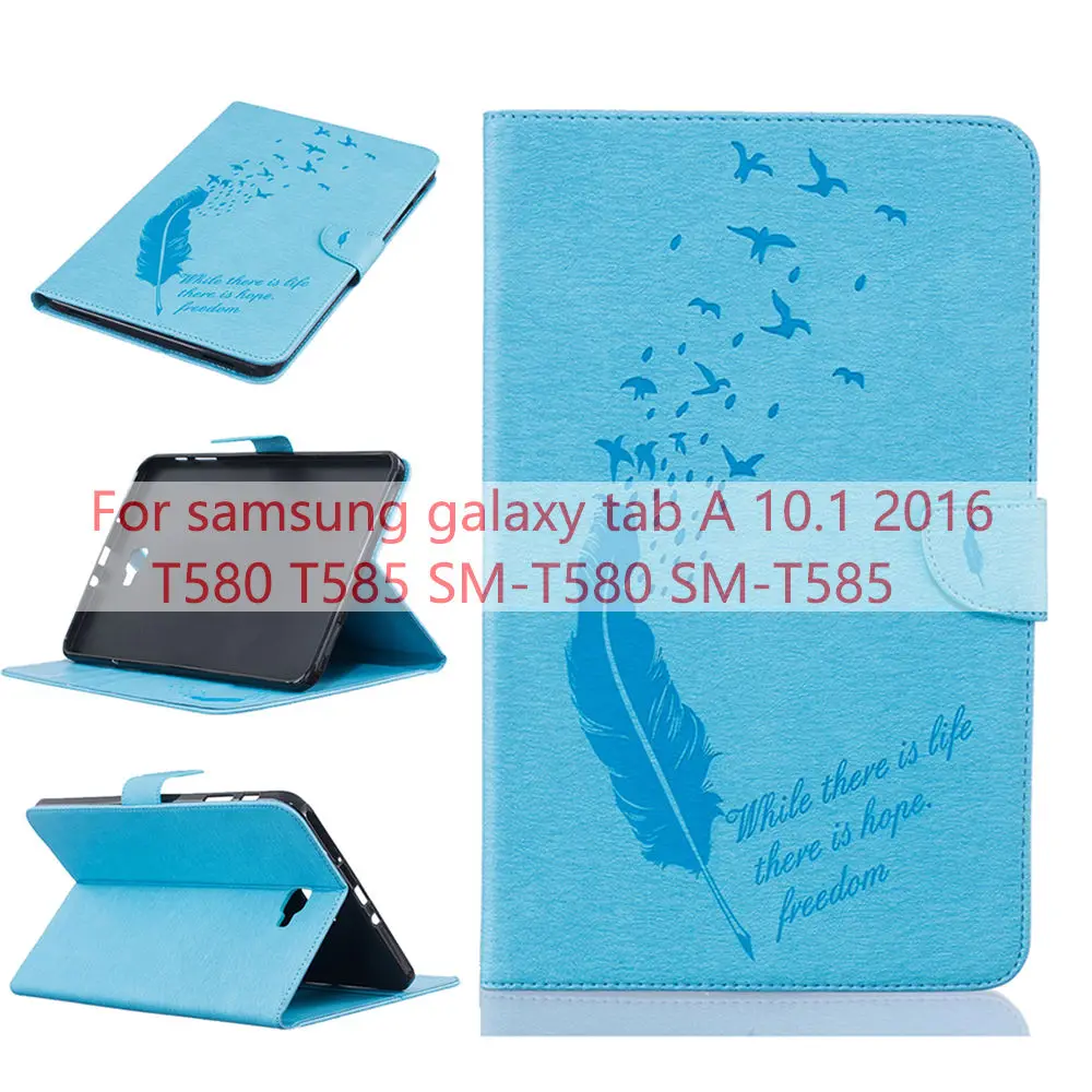 Sky Blue Чехол для samsung Galaxy Tab A A6 10,1 T580 T585 T580N T585N Крышка для samsung Galaxy Tab S2 9,7 SM-T810 T813 T815 T819 - Цвет: Sky Blue