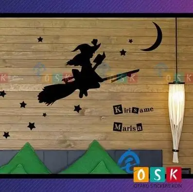 Touhou проект Kirisame Marisa виниловая наклейка на стену s Наклейка Декор домашнее