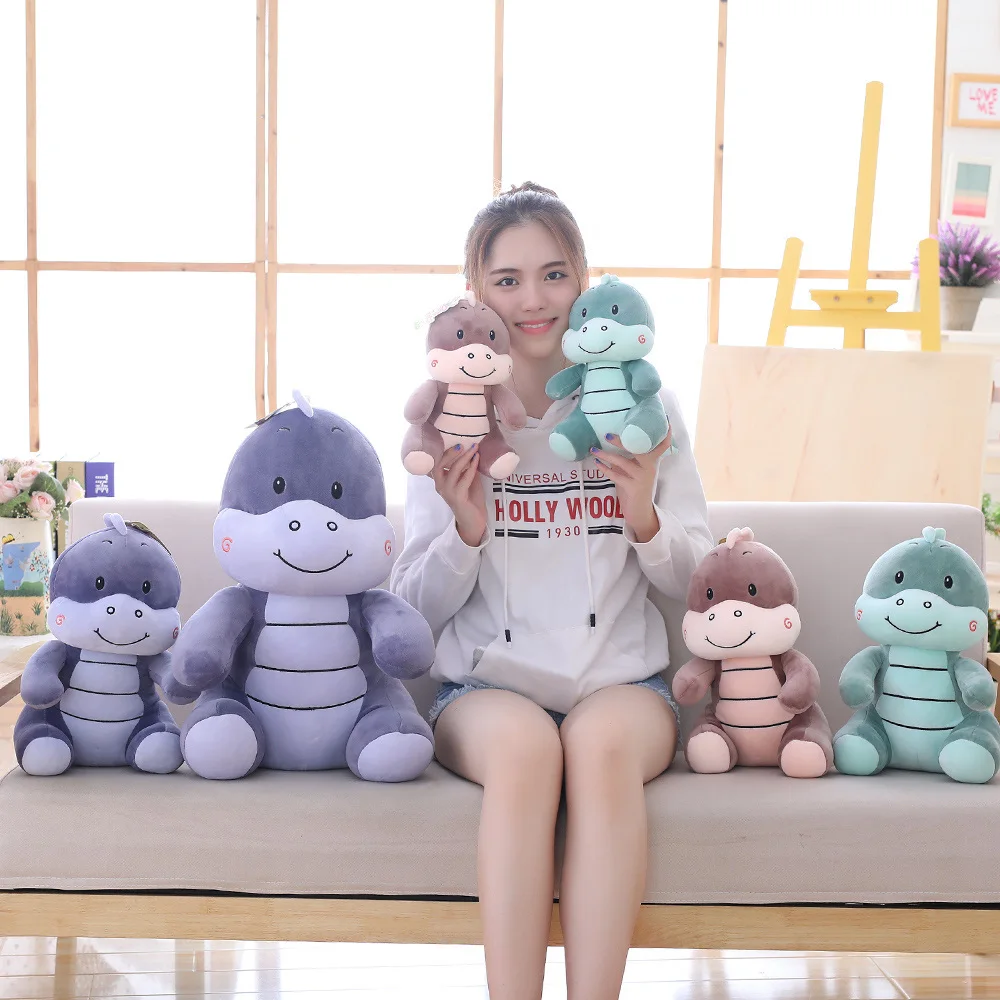 Популярная новинка 2019 3 цвета милая плюшевая подушка с динозавром набивная