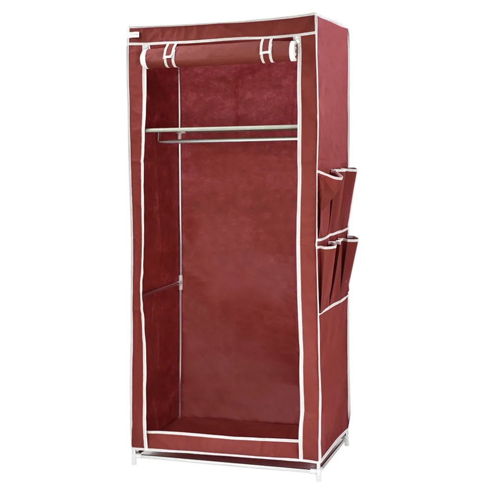 Finether нетканый шкаф с боковыми карманами портативный для одежды органайзер