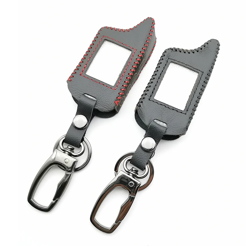 Чехол От Солнца из 100% кожи для русской двухсторонней автомобильной сигнализации