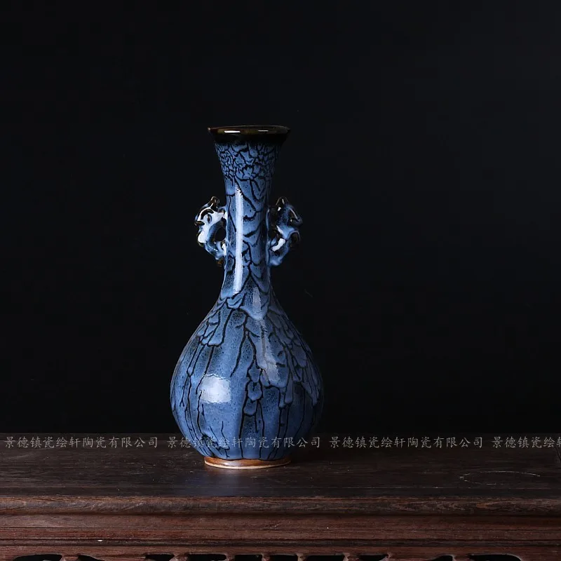 Цзиндэчжэнь керамика фарфор античная ваза современной гостиной украшения лист