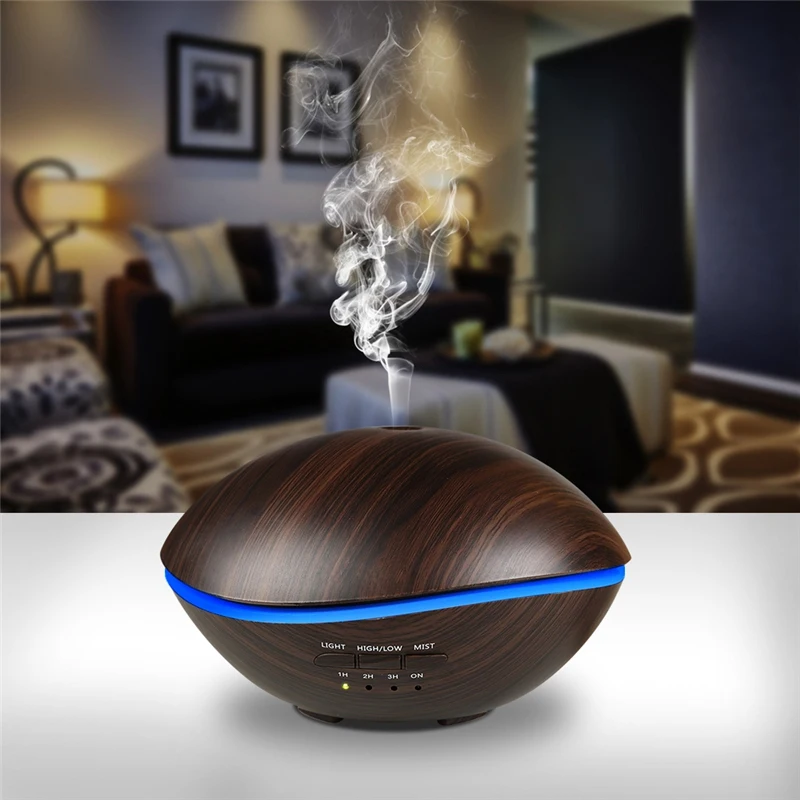 500Ml Led Light Air Ultrasonic Humidifier Household Essential Oil Diffuser Atomizer Freshener With Au P | Бытовая техника