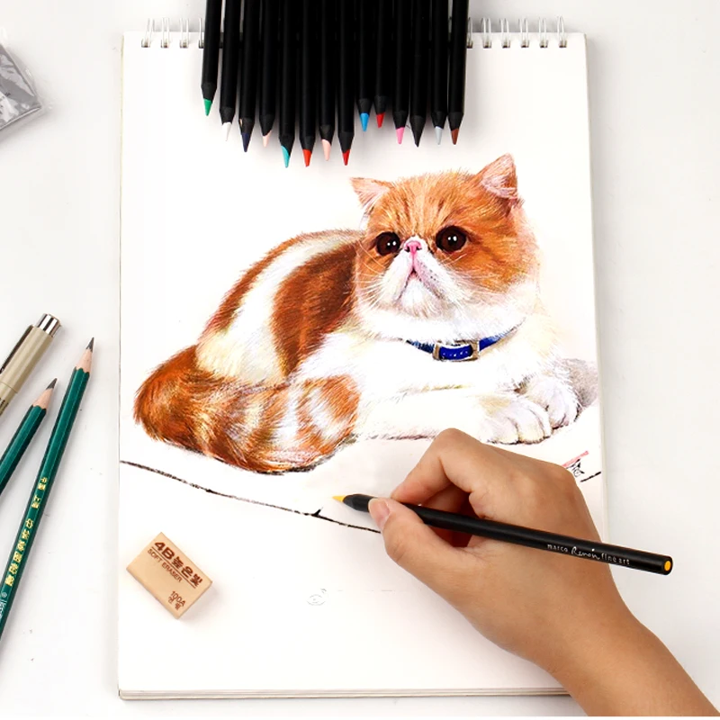 Набор железных карандашей для профессионального рисования 48 цветов | Канцтовары